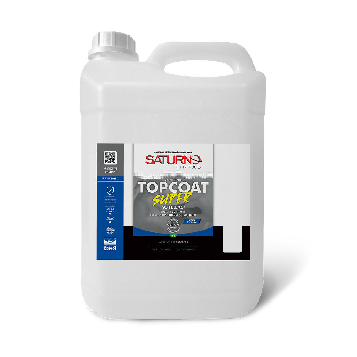 Top Coat Laca Protetora Brilhante Saturno 9510 - 5 Litros