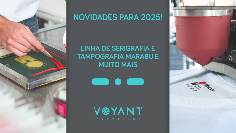 2025 Começa com Novidades na Voyant Distrihub: Linhas de Serigrafia e Tampografia da Marabu